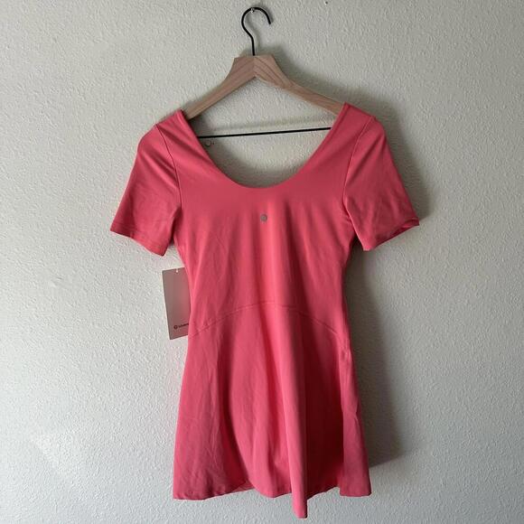 Lululemon Align Short-Sleeve Athletic Dress Sakura Pink Size 6 NWT - Picture 5 of 9